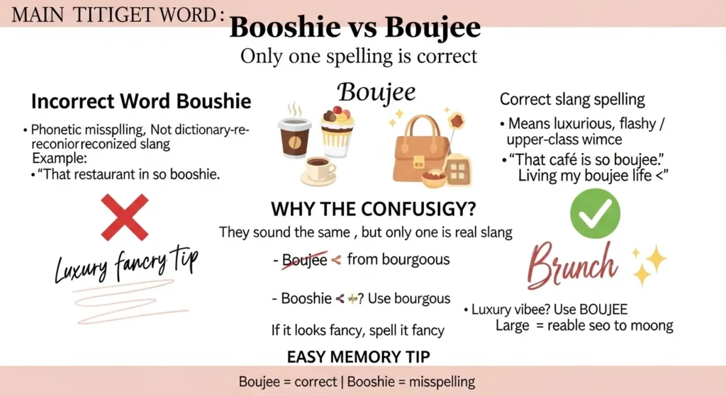 Common Mistakes with Booshie or Boujee