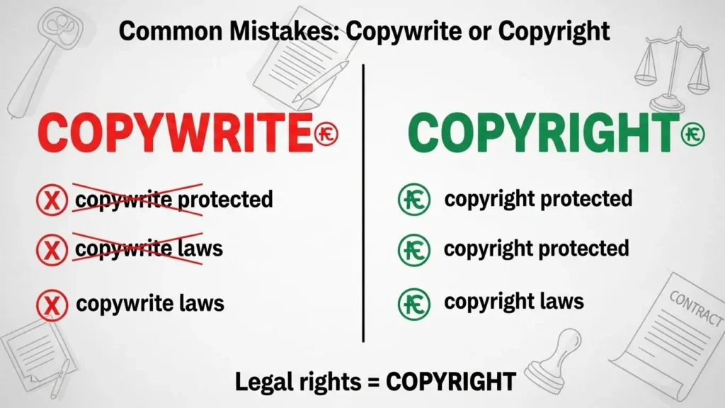 Common Mistakes with Copywrite or Copyright
