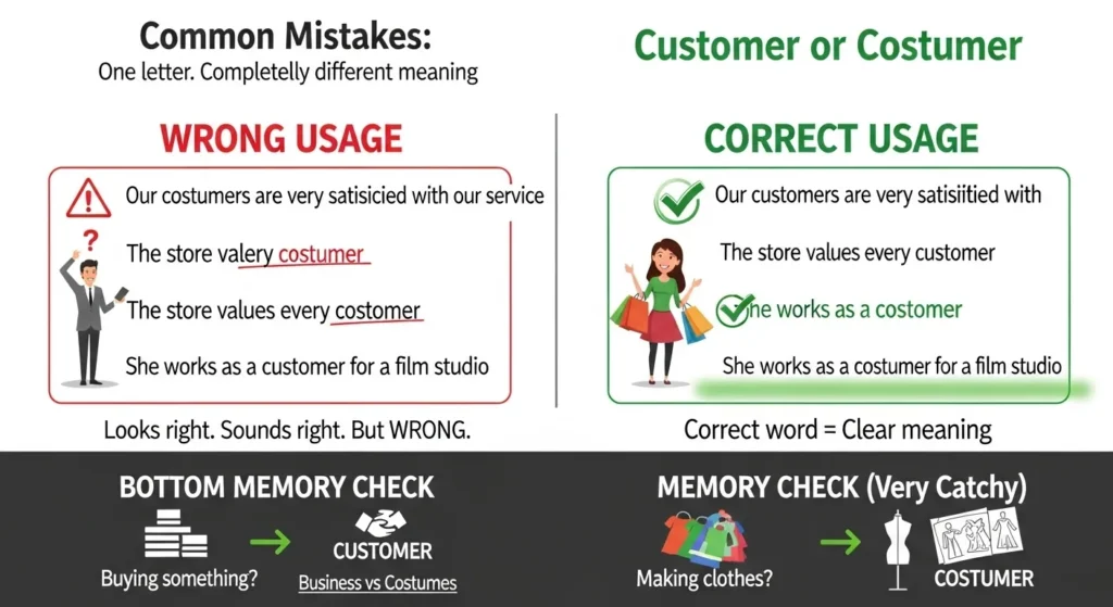 Common Mistakes with Customer or Costumer