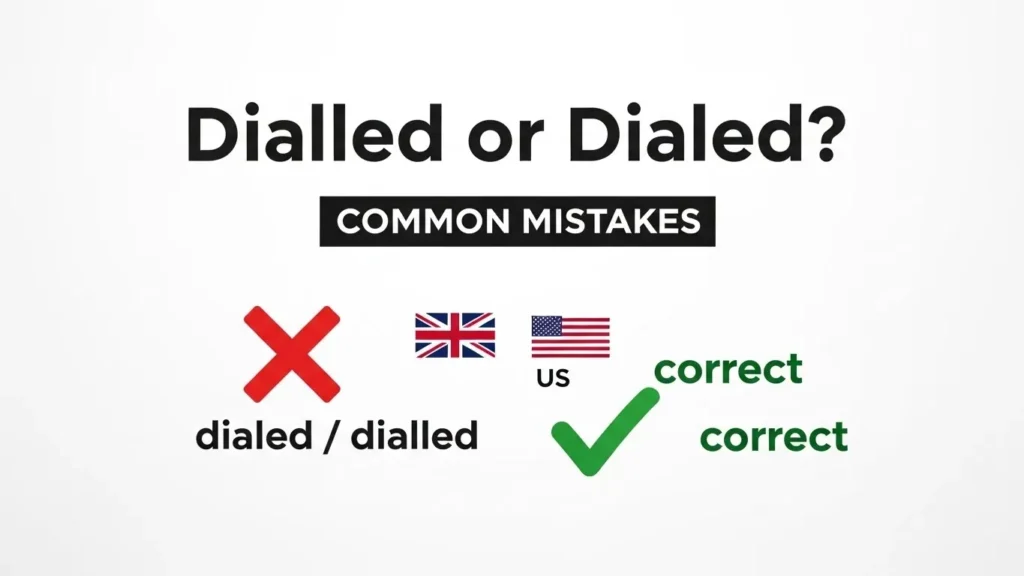 Common Mistakes with Dialled or Dialed
