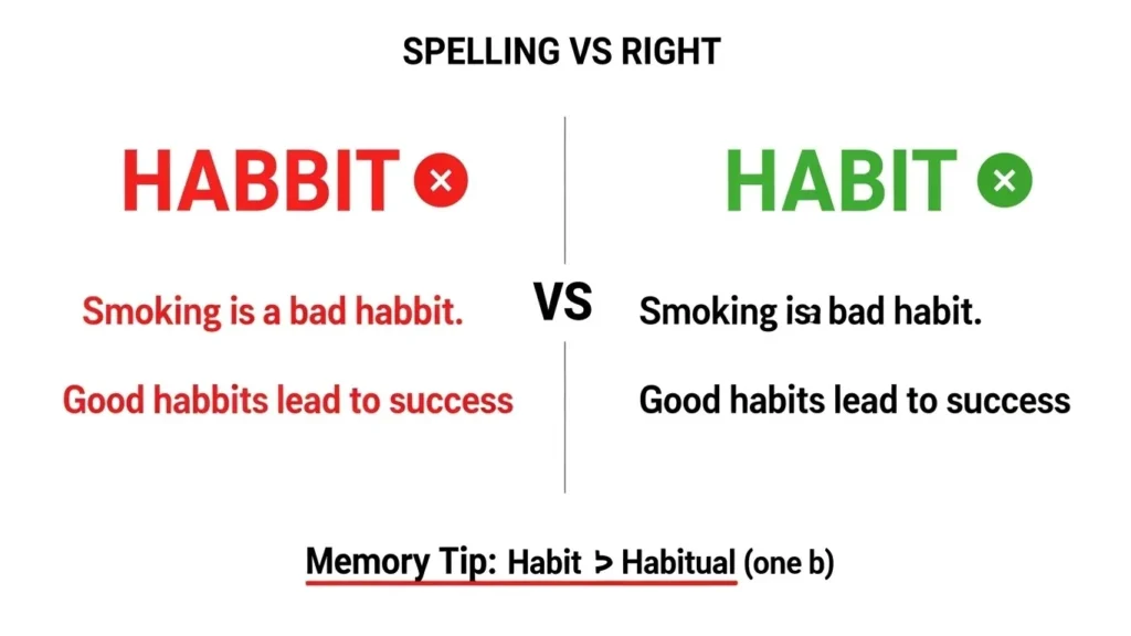 Common Mistakes with Habbit or Habit