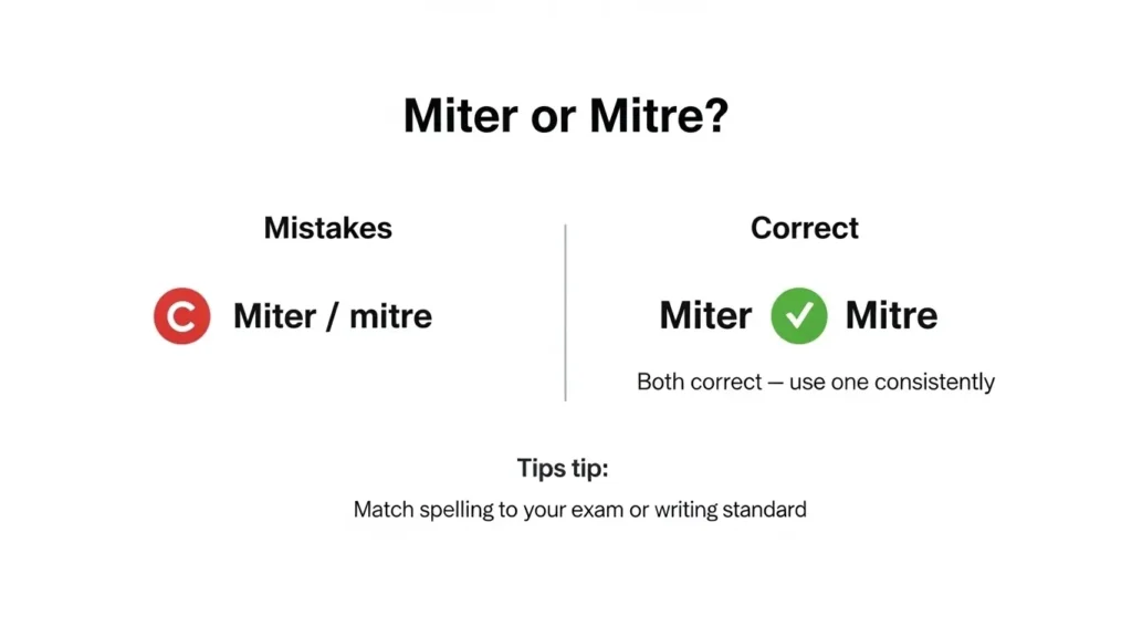 Common Mistakes with Miter or Mitre