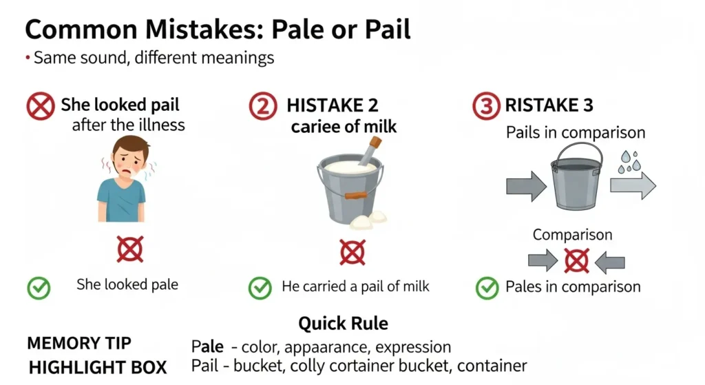 Common Mistakes with Pale or Pail