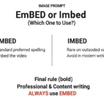 embed or imbed
