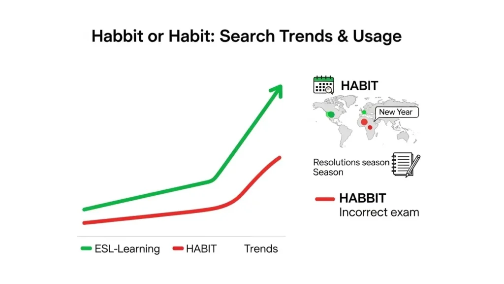 Habbit or Habit : Google Trends & Usage Data