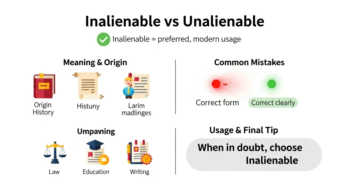 inalienable or unalienable