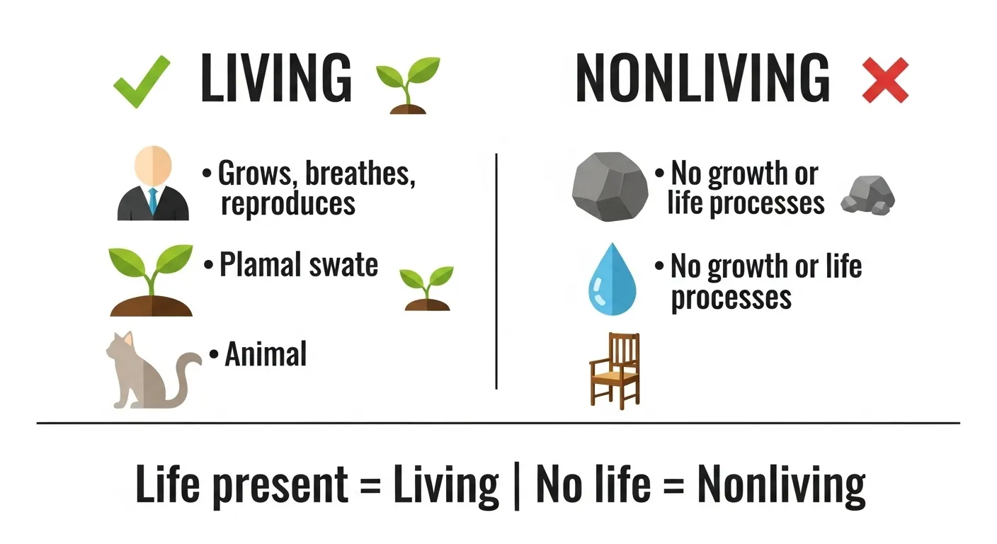 living or nonliving