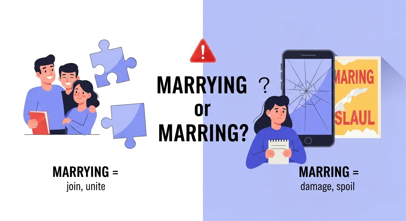 marrying or marring