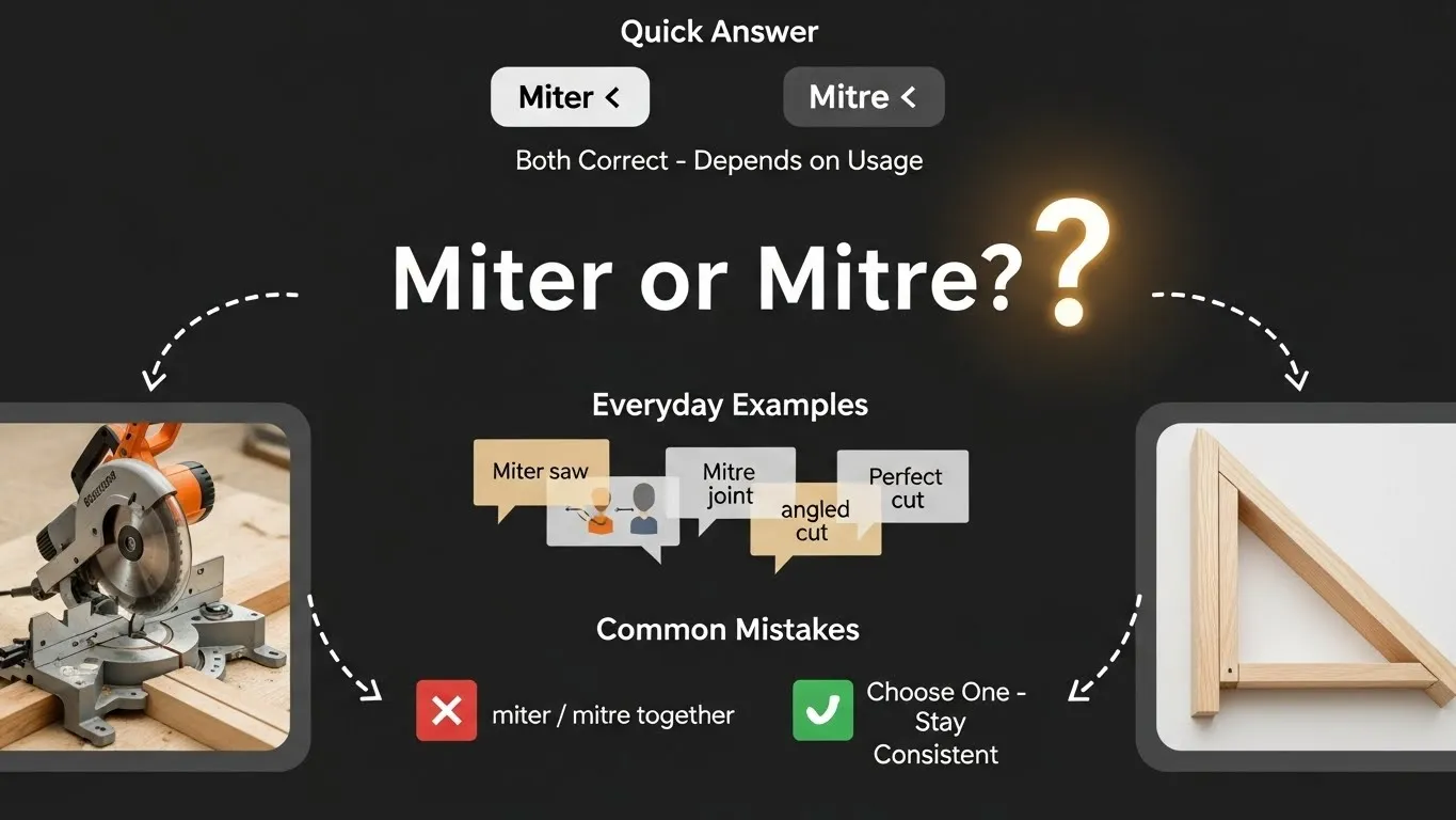 miter or mitre