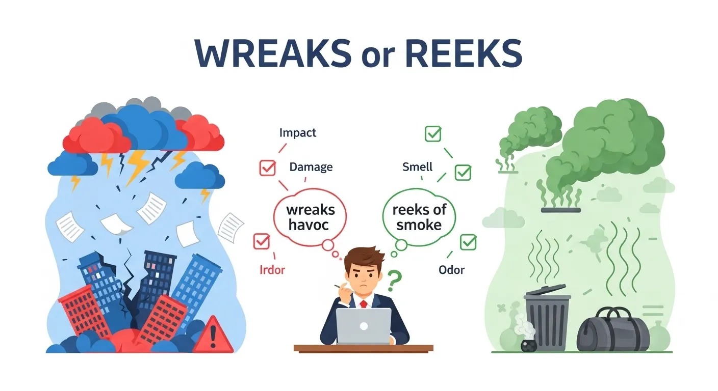 wreaks or reeks