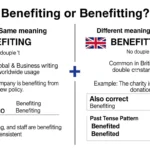 benefiting or benefitting