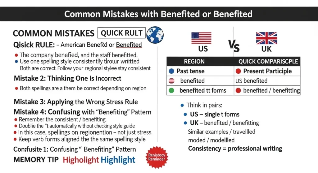 Common Mistakes with Benefited or Benefitted