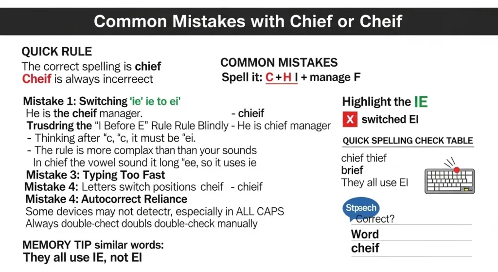 Common Mistakes with Chief or Cheif