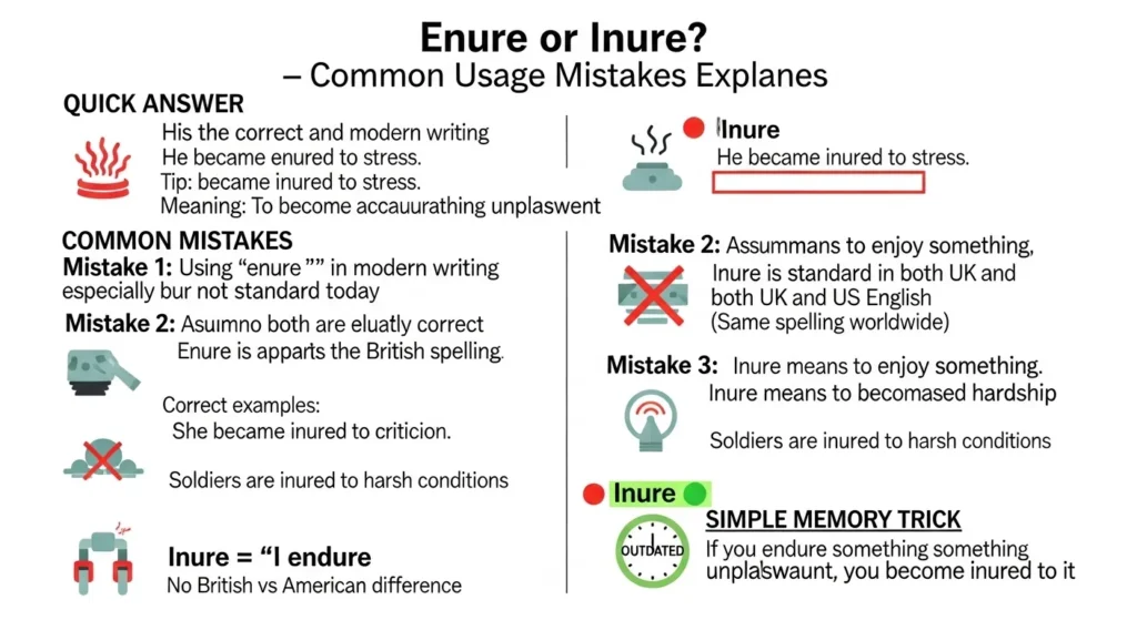 Common Mistakes with Enure or Inure