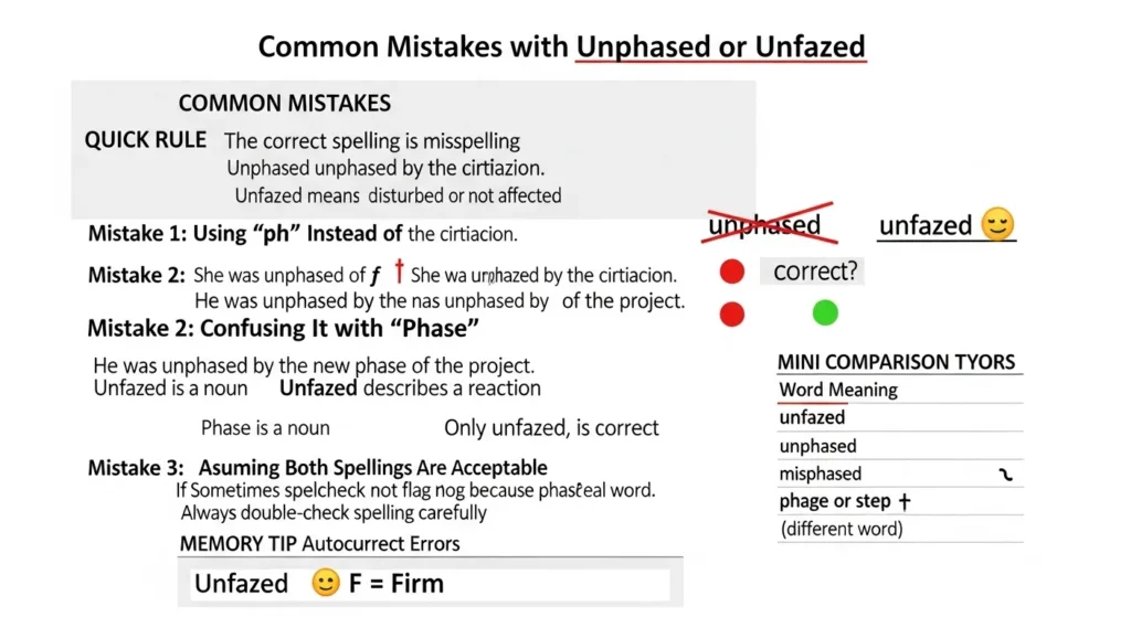 Common Mistakes with Unphased or Unfazed