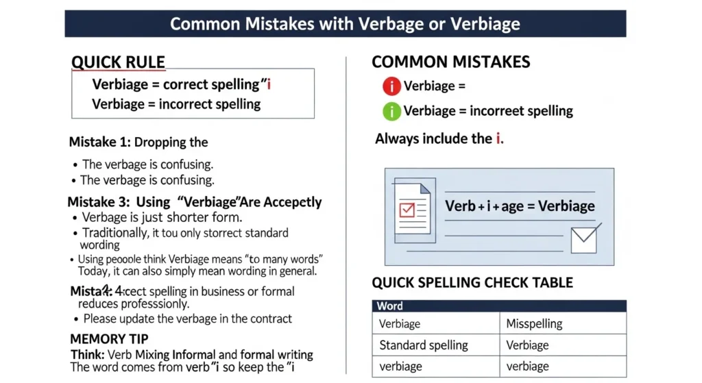 Common Mistakes with Verbage or Verbiage