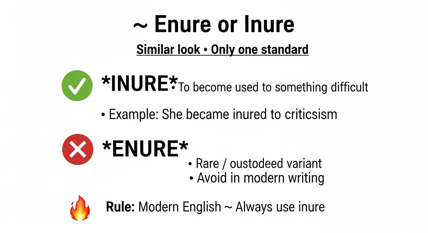 enure or inure