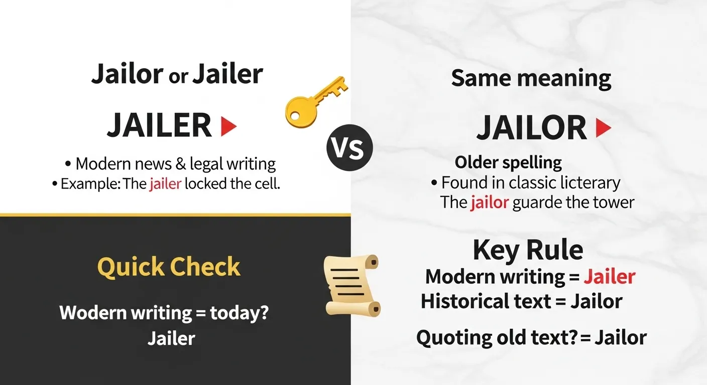 jailor or jailer
