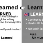 learned or learnt