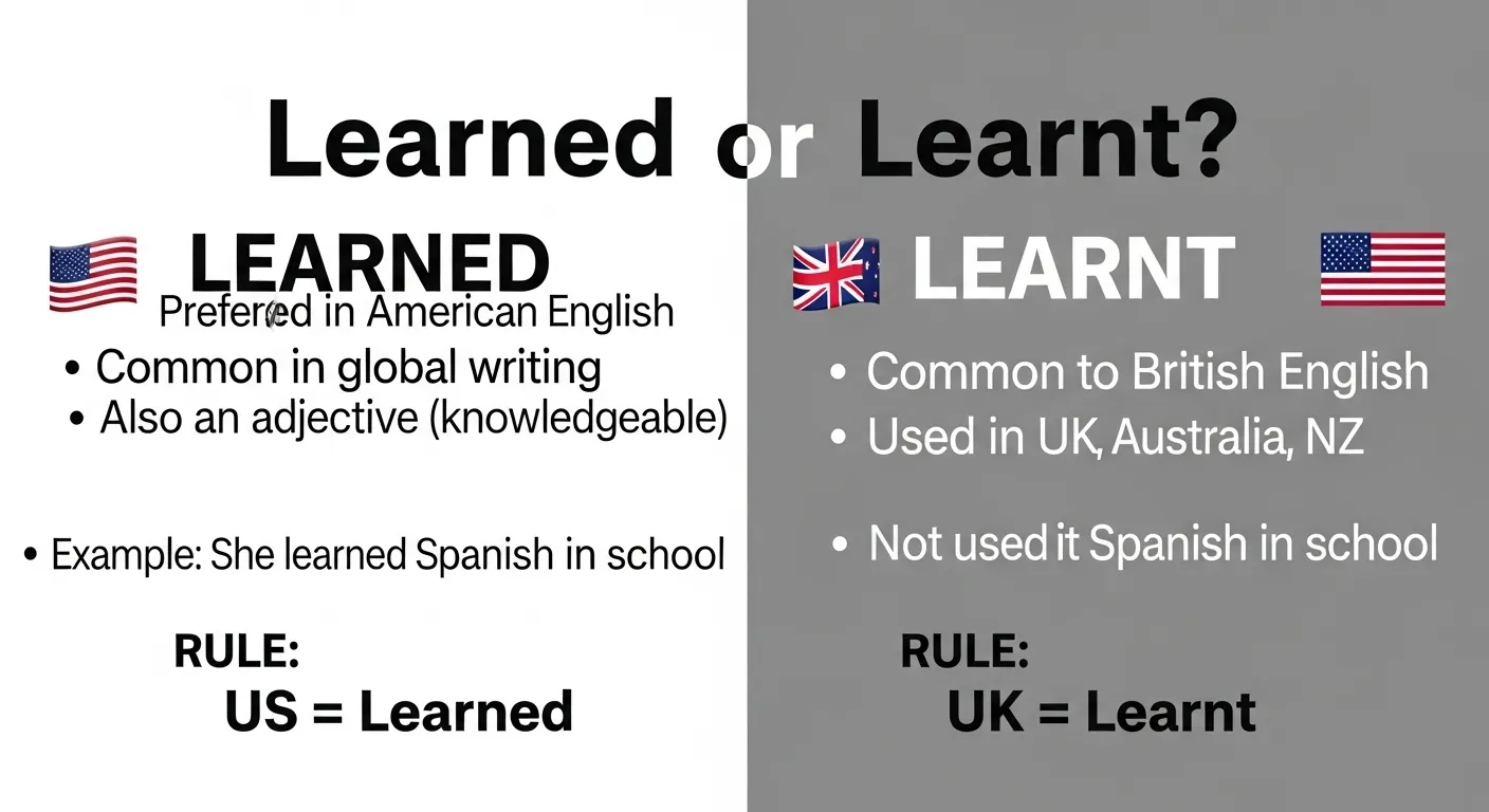 learned or learnt