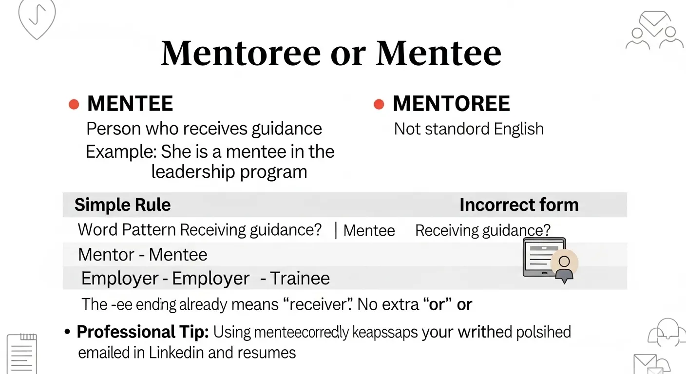 mentoree or mentee