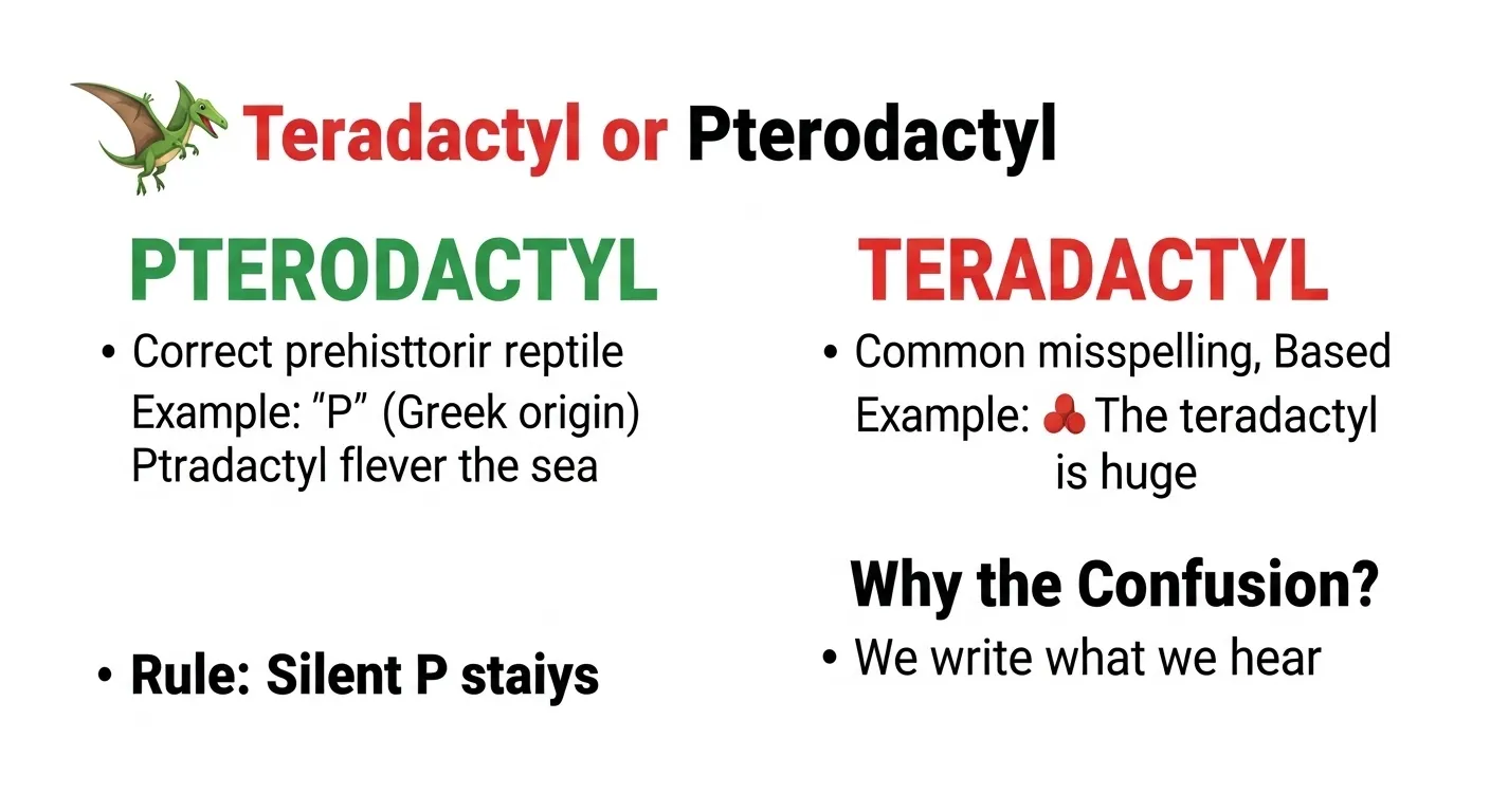 teradactyl or pterodactyl
