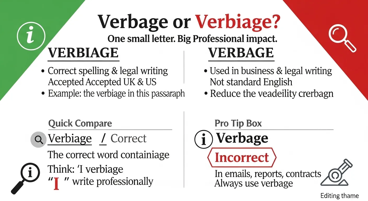 verbage or verbiage