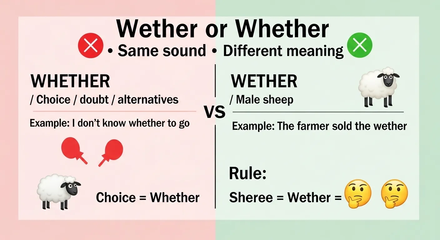 wether or whether