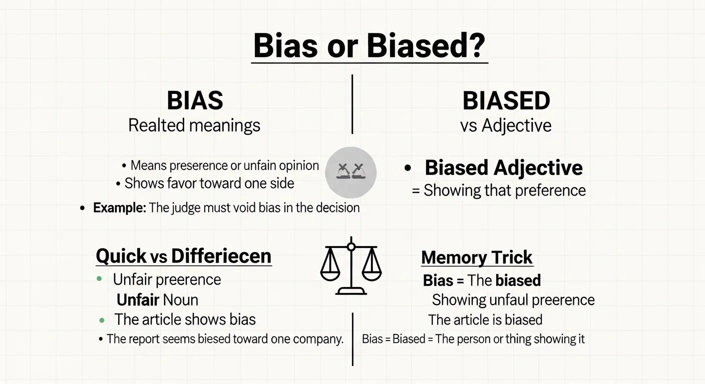bias or biased