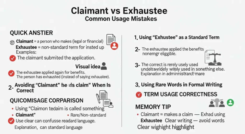 Common Mistakes with Claimant or Exhaustee