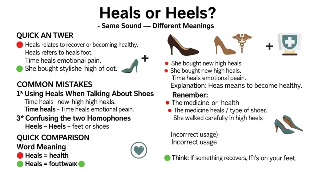Common Mistakes with Heals or Heels