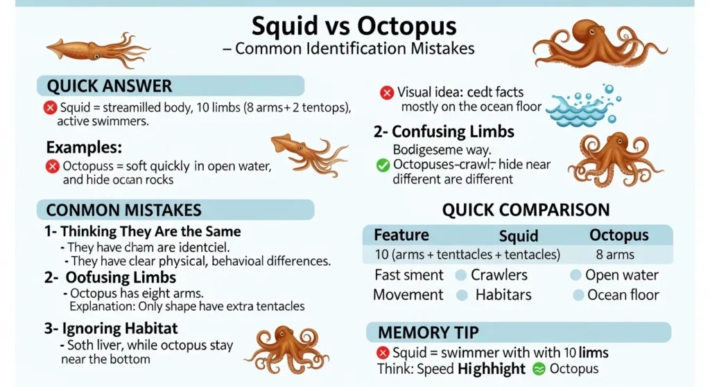 Common Mistakes with Squid or Octopus