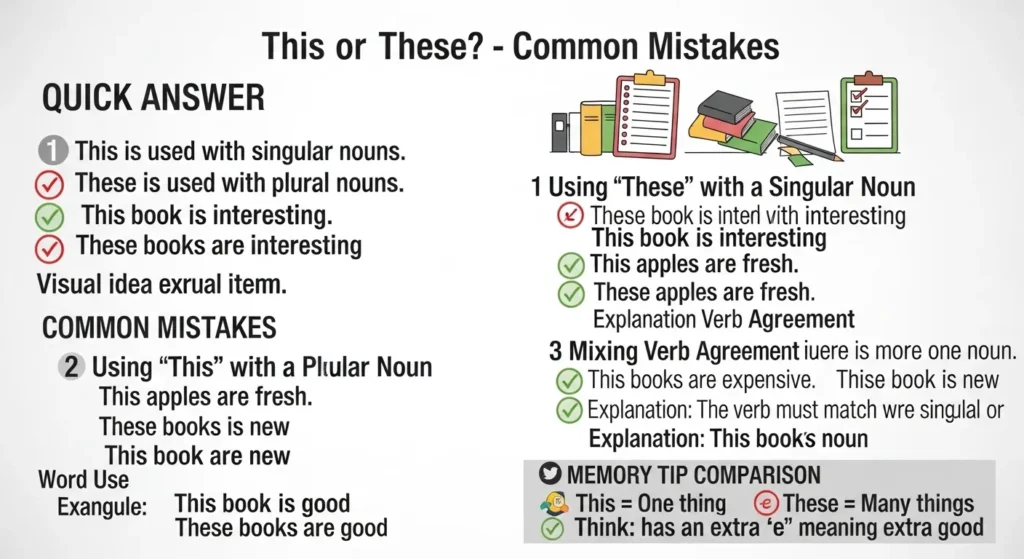 Common Mistakes with This or These