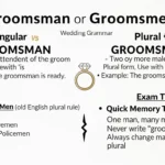 groomsman or groomsmen
