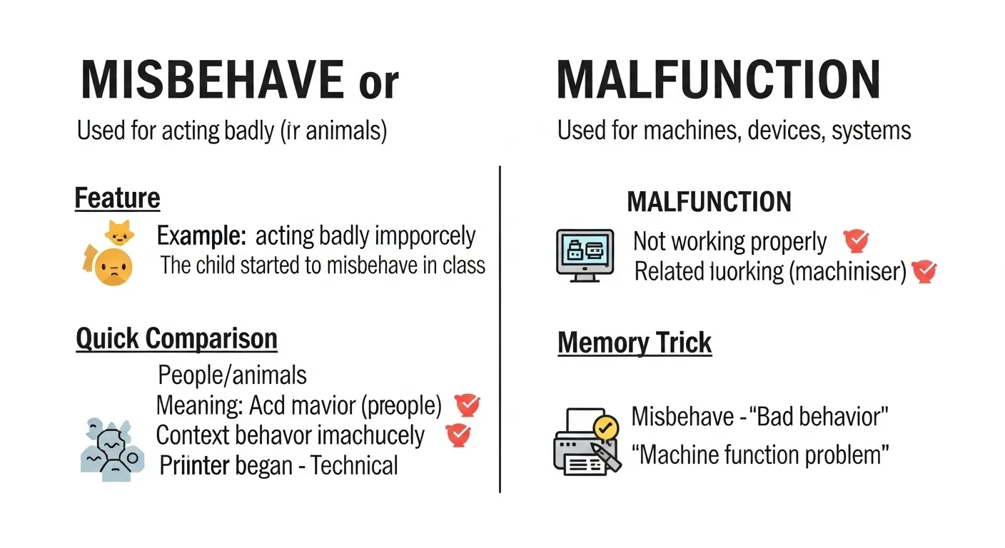 misbehave or malfunction