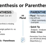 parentheses or parenthesis