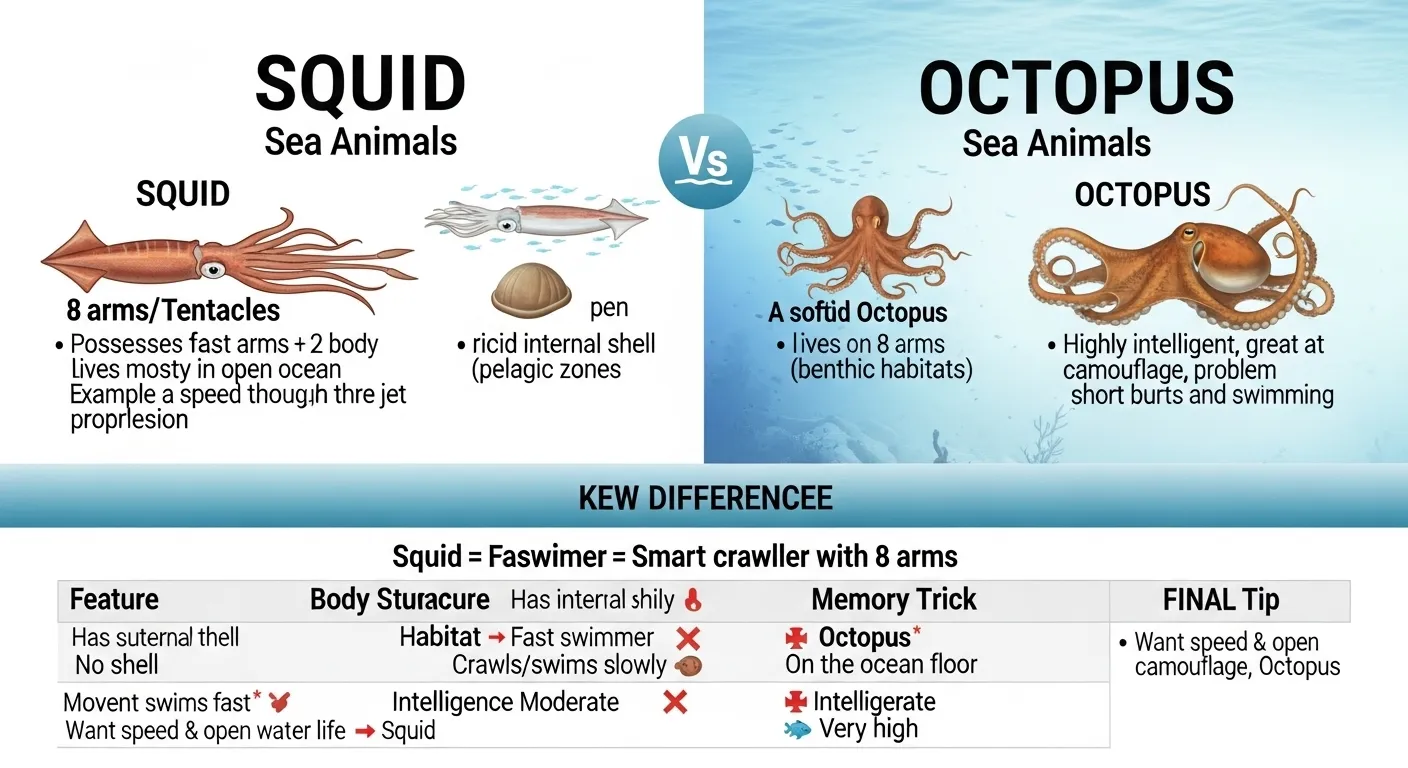 squid or octopus