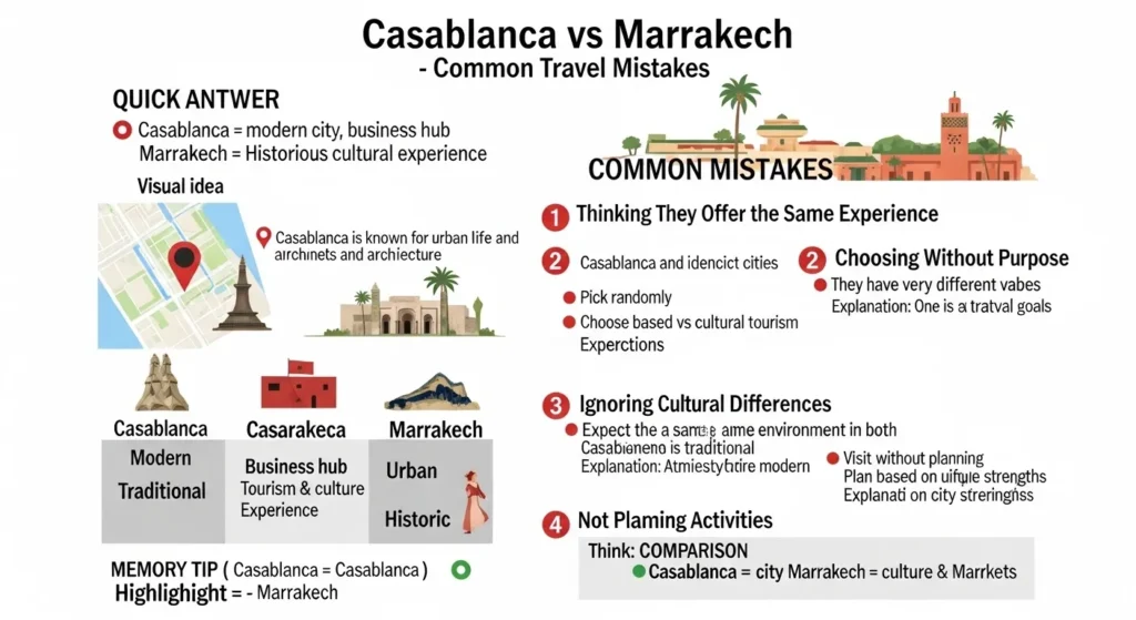 Common Mistakes with Casablanca or Marrakech
