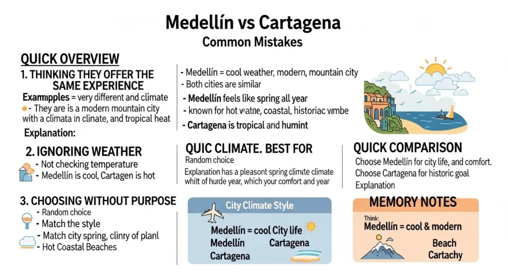 Common Mistakes with Medellin or Cartagena